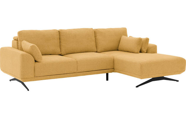 Goossens excellent loungebank princess geel stof - 8231520-gespiegeld-03