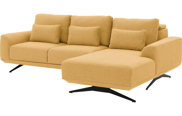 Goossens excellent loungebank princess geel stof - 8231520-gespiegeld-05