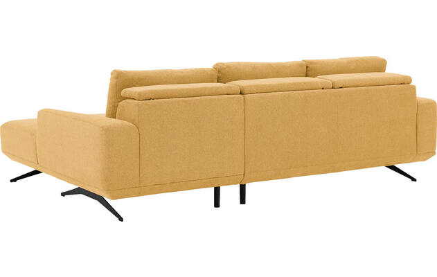 Goossens excellent loungebank princess geel stof - 8231520-gespiegeld-10