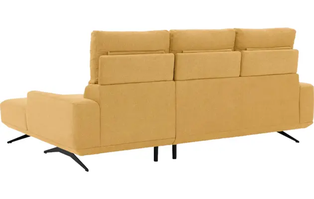 Goossens excellent loungebank princess geel stof - 8231520-gespiegeld-11