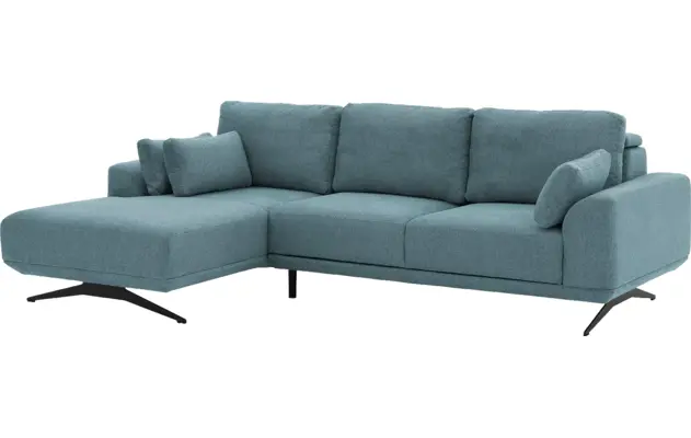 Goossens excellent loungebank princess blauw stof - 8231522-03