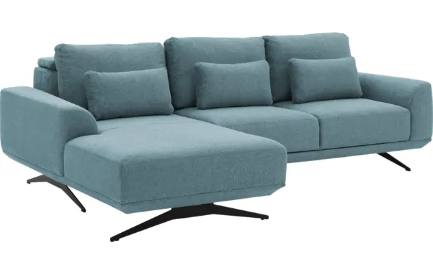 Goossens excellent loungebank princess blauw stof - 8231522-05