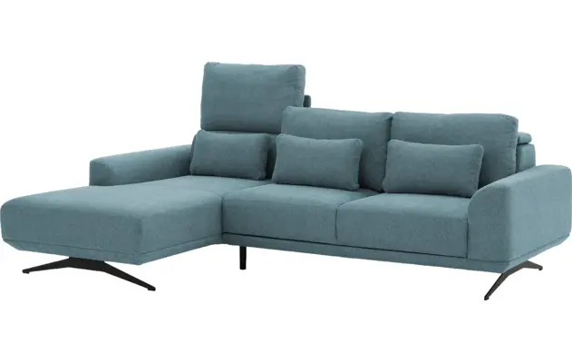 Goossens excellent loungebank princess blauw stof - 8231522-09