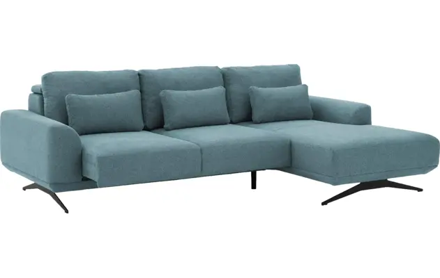 Goossens excellent loungebank princess blauw stof - 8231522-gespiegeld-04