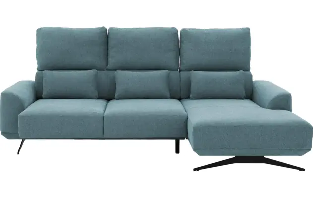 Goossens excellent loungebank princess blauw stof - 8231522-gespiegeld-07