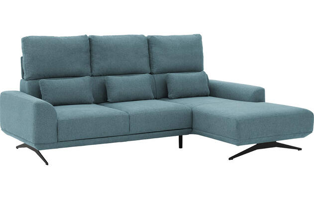 Goossens excellent loungebank princess blauw stof - 8231522-gespiegeld-08