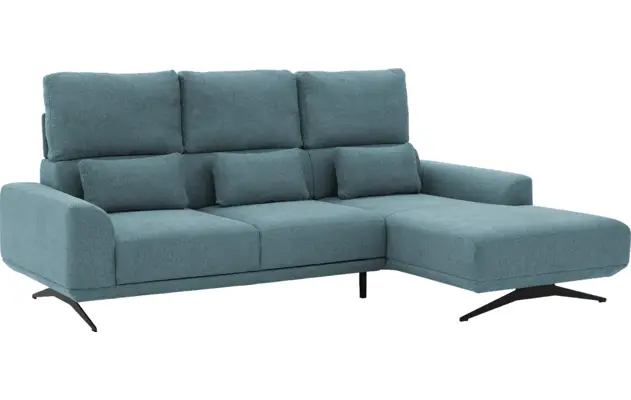 Goossens excellent loungebank princess blauw stof - 8231522-gespiegeld-08