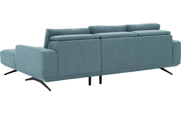 Goossens excellent loungebank princess blauw stof - 8231522-gespiegeld-10