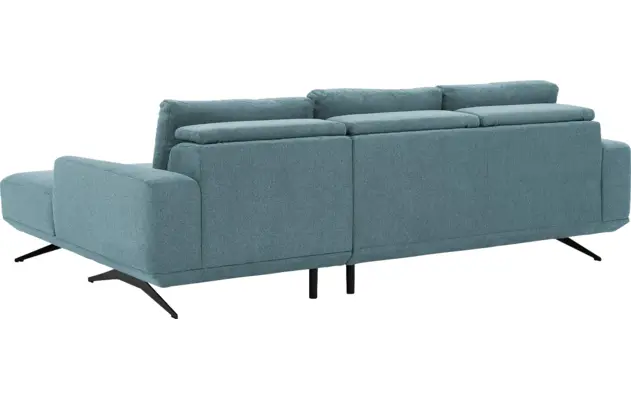 Goossens excellent loungebank princess blauw stof - 8231522-gespiegeld-10