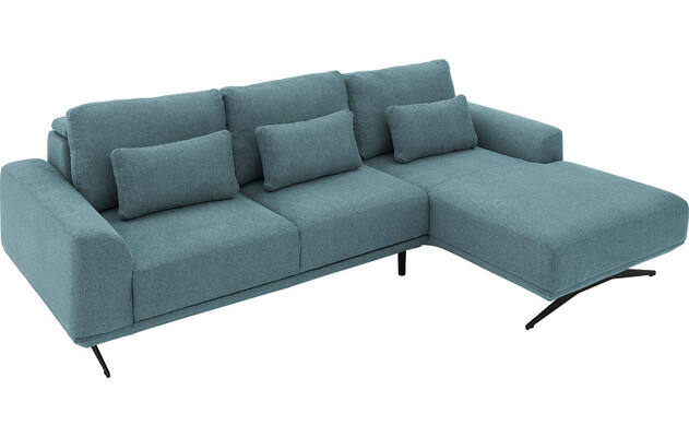 Goossens excellent loungebank princess blauw stof - 8231522-gespiegeld-13