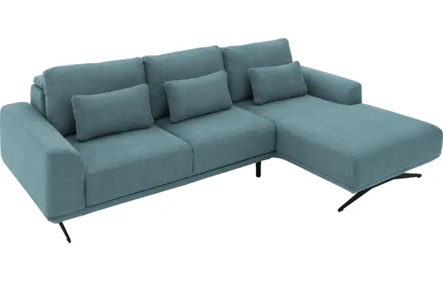Goossens excellent loungebank princess blauw stof - 8231522-gespiegeld-13