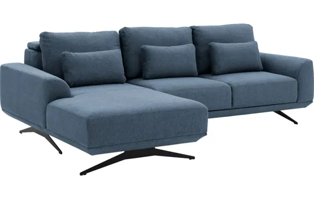 Goossens excellent loungebank princess blauw stof - 8231523-05