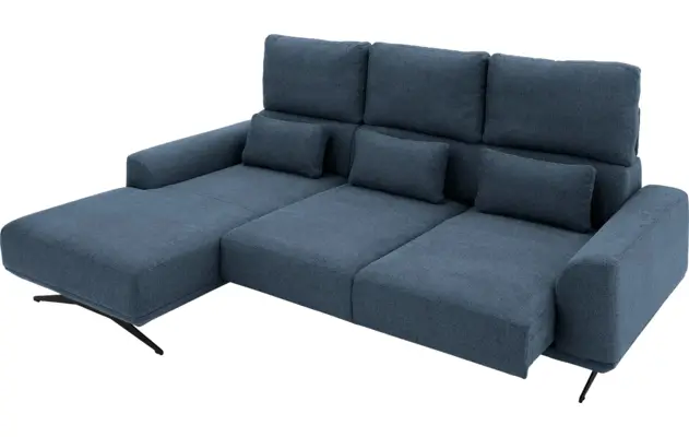 Goossens excellent loungebank princess blauw stof - 8231523-12