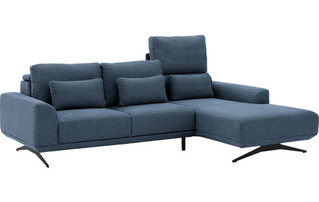 Goossens excellent loungebank princess blauw stof - 8231523-gespiegeld-09