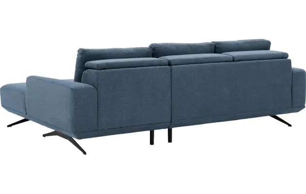 Goossens excellent loungebank princess blauw stof - 8231523-gespiegeld-10