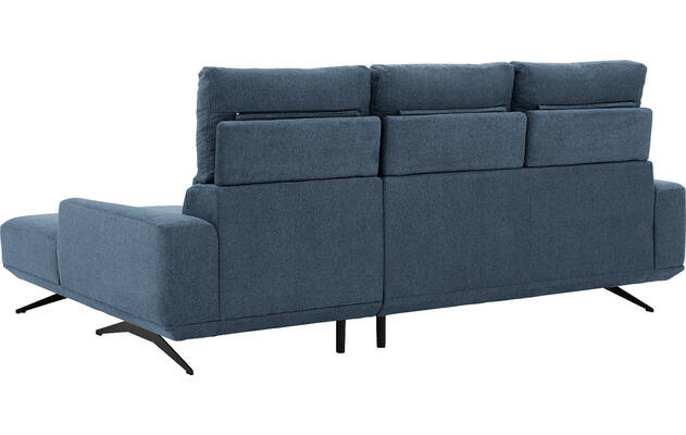 Goossens excellent loungebank princess blauw stof - 8231523-gespiegeld-11