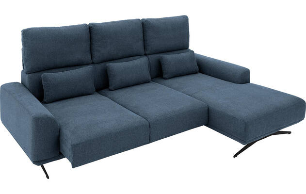 Goossens excellent loungebank princess blauw stof - 8231523-gespiegeld-12