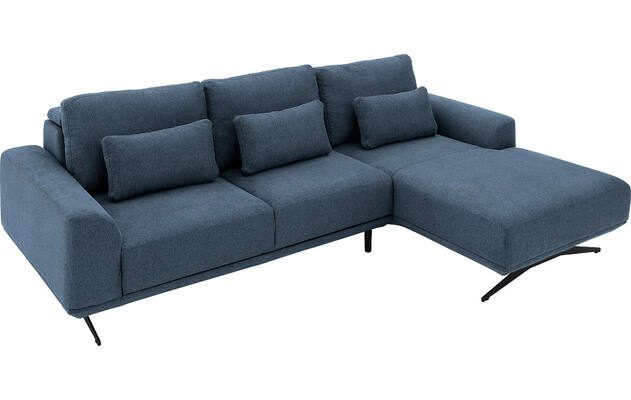 Goossens excellent loungebank princess blauw stof - 8231523-gespiegeld-13
