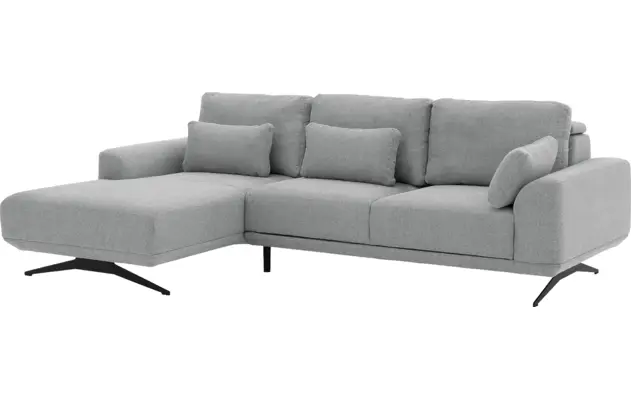 Goossens excellent loungebank princess grijs stof - 8231524-02