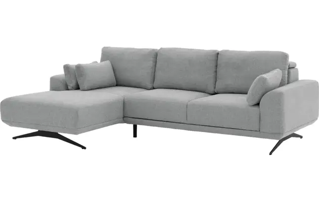 Goossens excellent loungebank princess grijs stof - 8231524-03