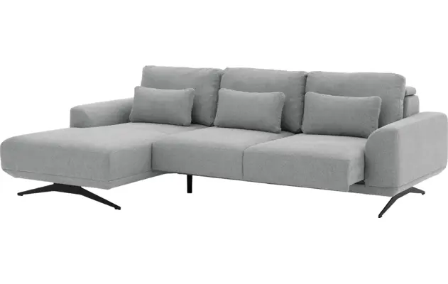 Goossens excellent loungebank princess grijs stof - 8231524-04