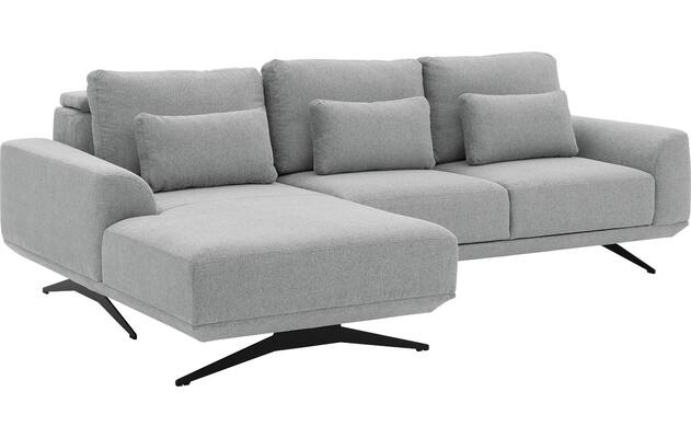 Goossens excellent loungebank princess grijs stof - 8231524-05