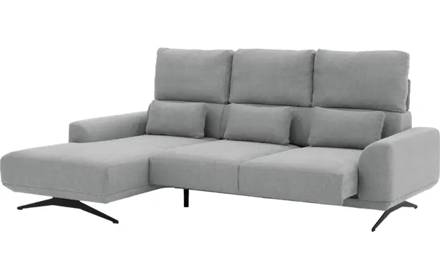 Goossens excellent loungebank princess grijs stof - 8231524-06