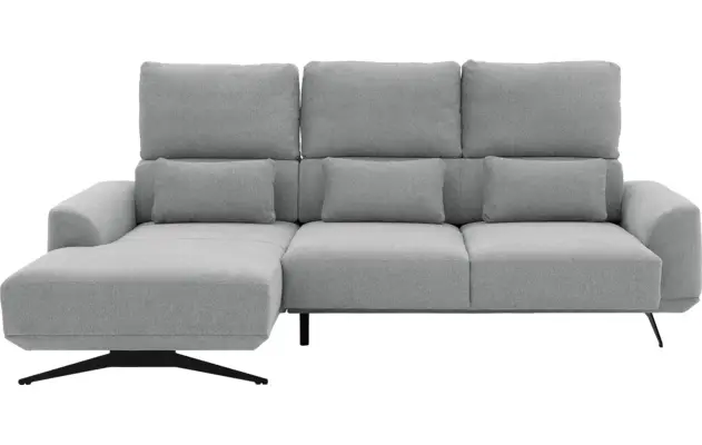 Goossens excellent loungebank princess grijs stof - 8231524-07