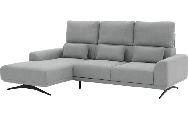 Goossens excellent loungebank princess grijs stof - 8231524-08