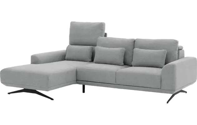 Goossens excellent loungebank princess grijs stof - 8231524-09