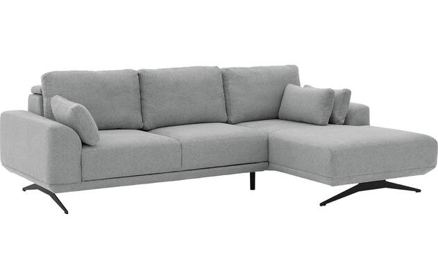 Goossens excellent loungebank princess grijs stof - 8231524-gespiegeld-03
