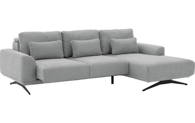 Goossens excellent loungebank princess grijs stof - 8231524-gespiegeld-04