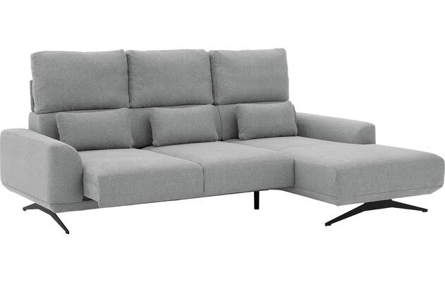 Goossens excellent loungebank princess grijs stof - 8231524-gespiegeld-06