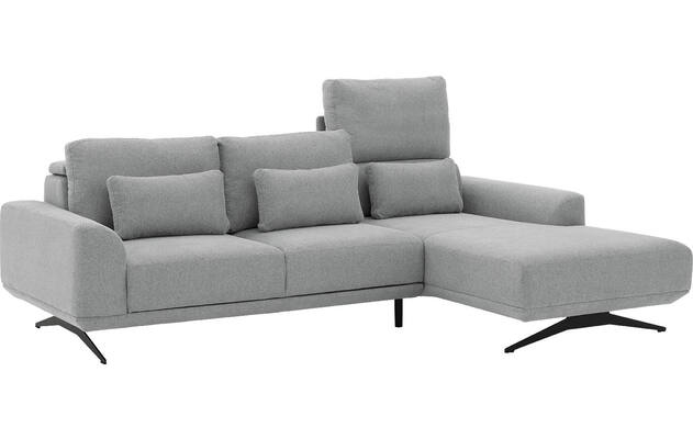 Goossens excellent loungebank princess grijs stof - 8231524-gespiegeld-09