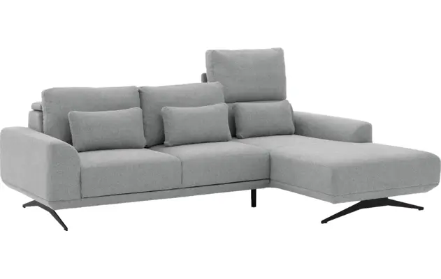 Goossens excellent loungebank princess grijs stof - 8231524-gespiegeld-09