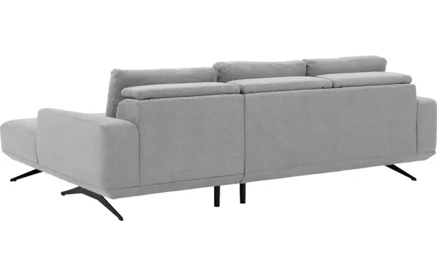 Goossens excellent loungebank princess grijs stof - 8231524-gespiegeld-10