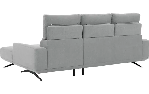 Goossens excellent loungebank princess grijs stof - 8231524-gespiegeld-11