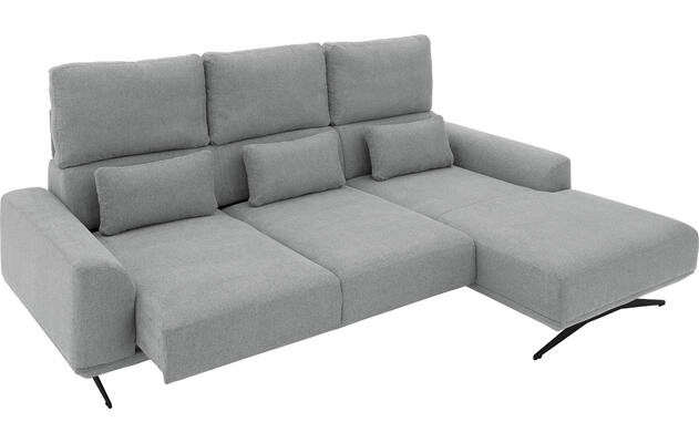 Goossens excellent loungebank princess grijs stof - 8231524-gespiegeld-12