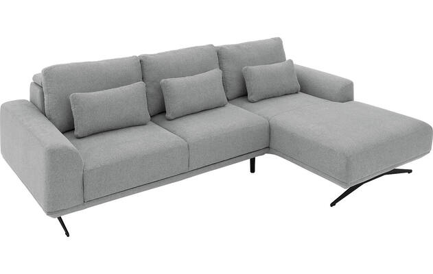Goossens excellent loungebank princess grijs stof - 8231524-gespiegeld-13