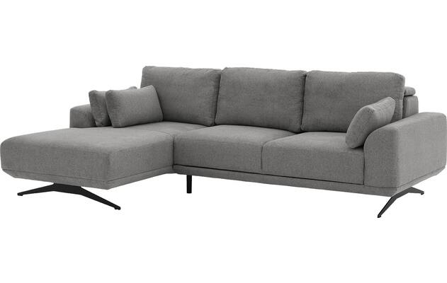 Goossens excellent loungebank princess grijs stof - 8231525-03