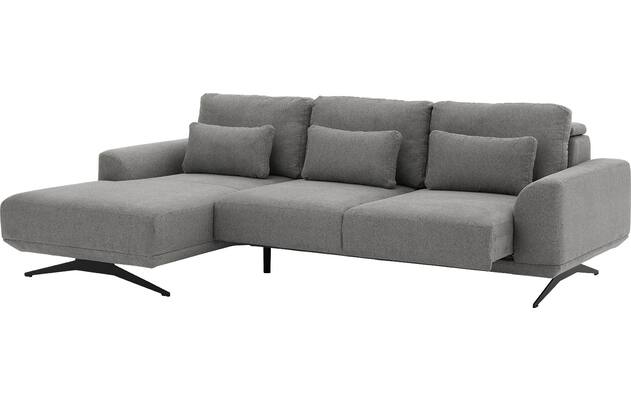 Goossens excellent loungebank princess grijs stof - 8231525-04