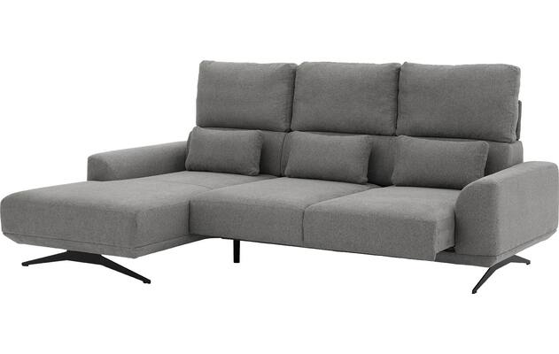 Goossens excellent loungebank princess grijs stof - 8231525-06