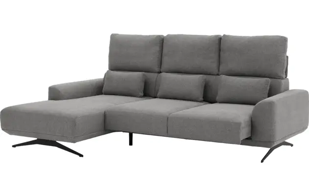 Goossens excellent loungebank princess grijs stof - 8231525-06