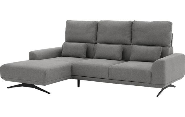 Goossens excellent loungebank princess grijs stof - 8231525-08