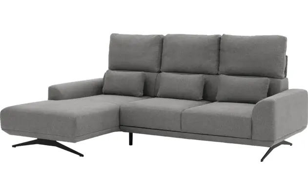 Goossens excellent loungebank princess grijs stof - 8231525-08
