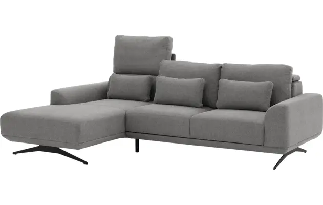 Goossens excellent loungebank princess grijs stof - 8231525-09