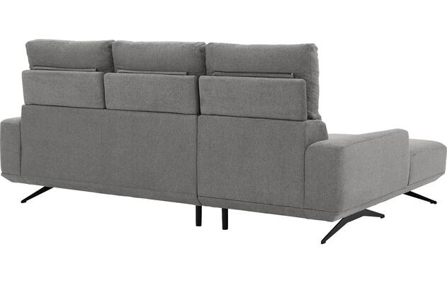 Goossens excellent loungebank princess grijs stof - 8231525-11