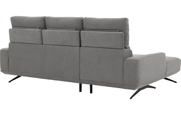 Goossens excellent loungebank princess grijs stof - 8231525-11
