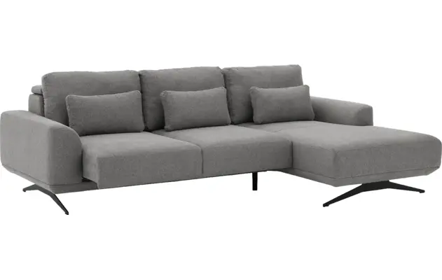 Goossens excellent loungebank princess grijs stof - 8231525-gespiegeld-04