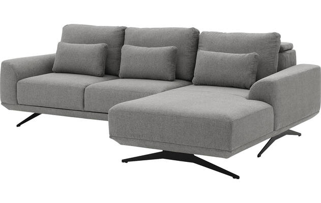 Goossens excellent loungebank princess grijs stof - 8231525-gespiegeld-05